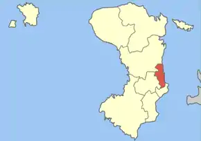 Poziția localității Chios