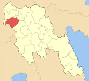 Poziția localității Iraia