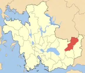 Poziția localității Platanos