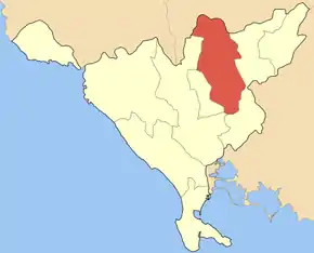 Poziția localității Thesprotiko