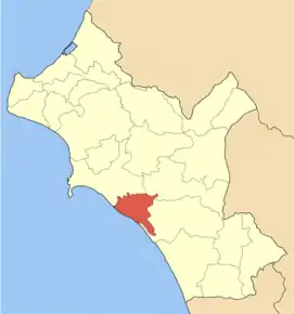 Poziția localității Volakas