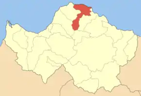 Poziția localității Erineos