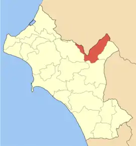 Poziția localității Lasiona