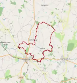 Poziția localității Dinsac