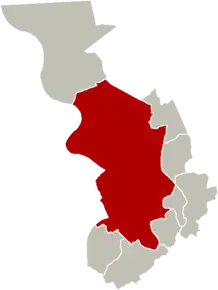 Districtul Antwerpen pe harta Antwerpenului