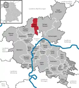 Poziția localității Dittelbrunn