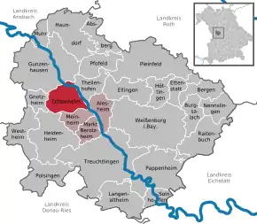 Poziția localității Dittenheim