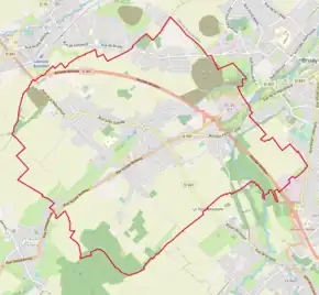 Poziția localității Divion