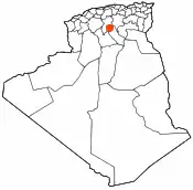 Poziția localității Djelfa