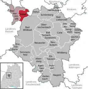 Poziția localității Dobel