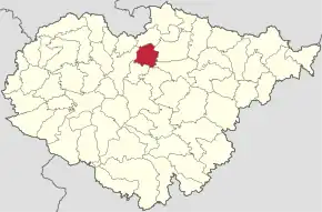 Localizare în cadrul județului