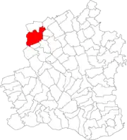 Localizare în cadrul județului