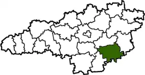 Poziția localității Dolînska