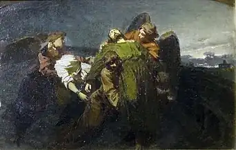 Îngerii purtând martiri, 1855