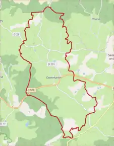 Poziția localității Dommartin