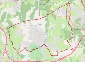 Poziția localității Dommartin