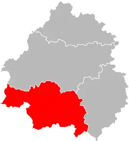 Arondismentul Bergerac în cadrul departamentului Dordogne