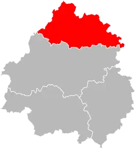 Arondismentul Nontron în cadrul departamentului Dordogne