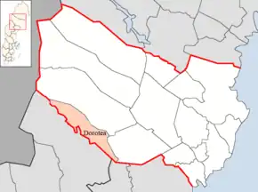 Localizarea comunei în cadrul comitatului