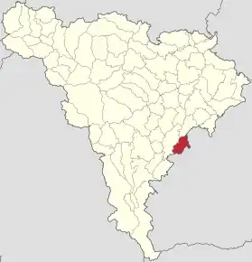 Localizare în cadrul județului