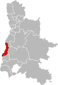 Poziția localității Cantonul Montélimar-1