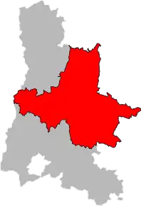 Arondismentul Die în cadrul departamentului Drôme