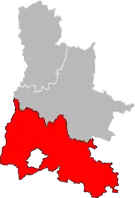 Arondismentul Nyons în cadrul departamentului Drôme