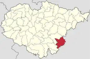 Localizare în cadrul județului