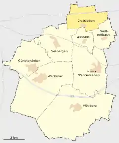 Poziția localității Grabsleben