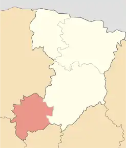 Poziția localității Raionul Dubno, Rivne