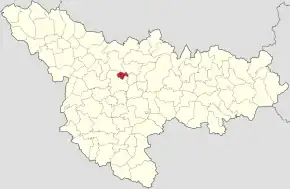 Poziția localității Dumbrăvița