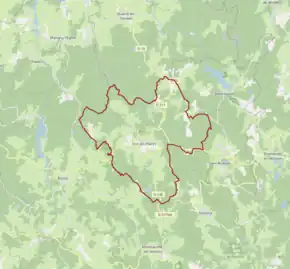 Poziția localității Dun-les-Places