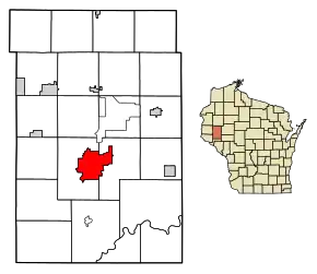 Poziția localității Menomonie