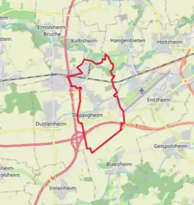 Poziția localității Duppigheim