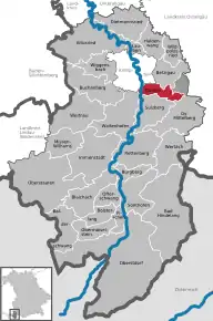 Poziția localității Durach