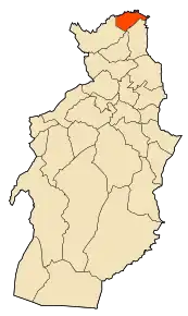 Poziția localității Ouenza