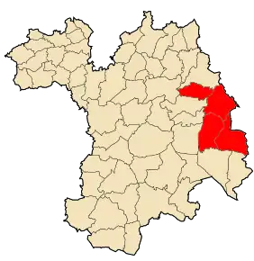 Poziția localității Bir El Arch