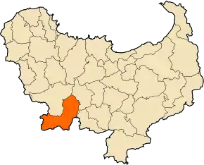 Poziția localității Beni Oulbane