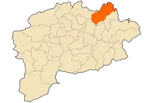 Poziția localității Aïn Ben Beida