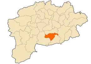 Poziția localității Bou Hachana