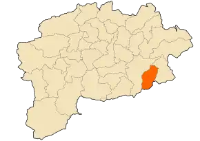 Poziția localității Dahouara