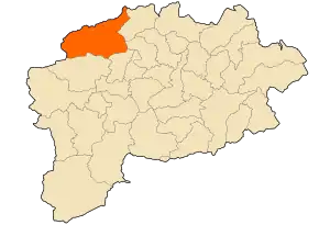 Poziția localității Roknia