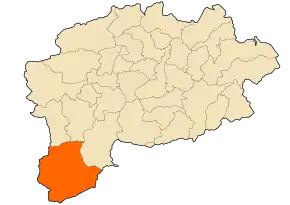 Poziția localității Tamlouka