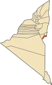 Localizarea comunei în cadrul provinciei