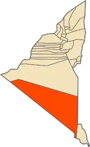 Localizarea comunei în cadrul provinciei