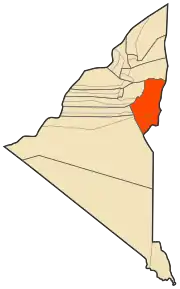 Localizarea districtului în cadrul provinciei