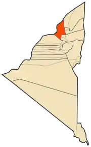 Localizarea districtului în cadrul provinciei