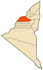 Localizarea districtului în cadrul provinciei