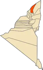 Localizarea comunei în cadrul provinciei