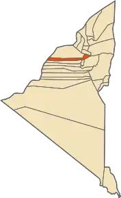 Localizarea comunei în cadrul provinciei